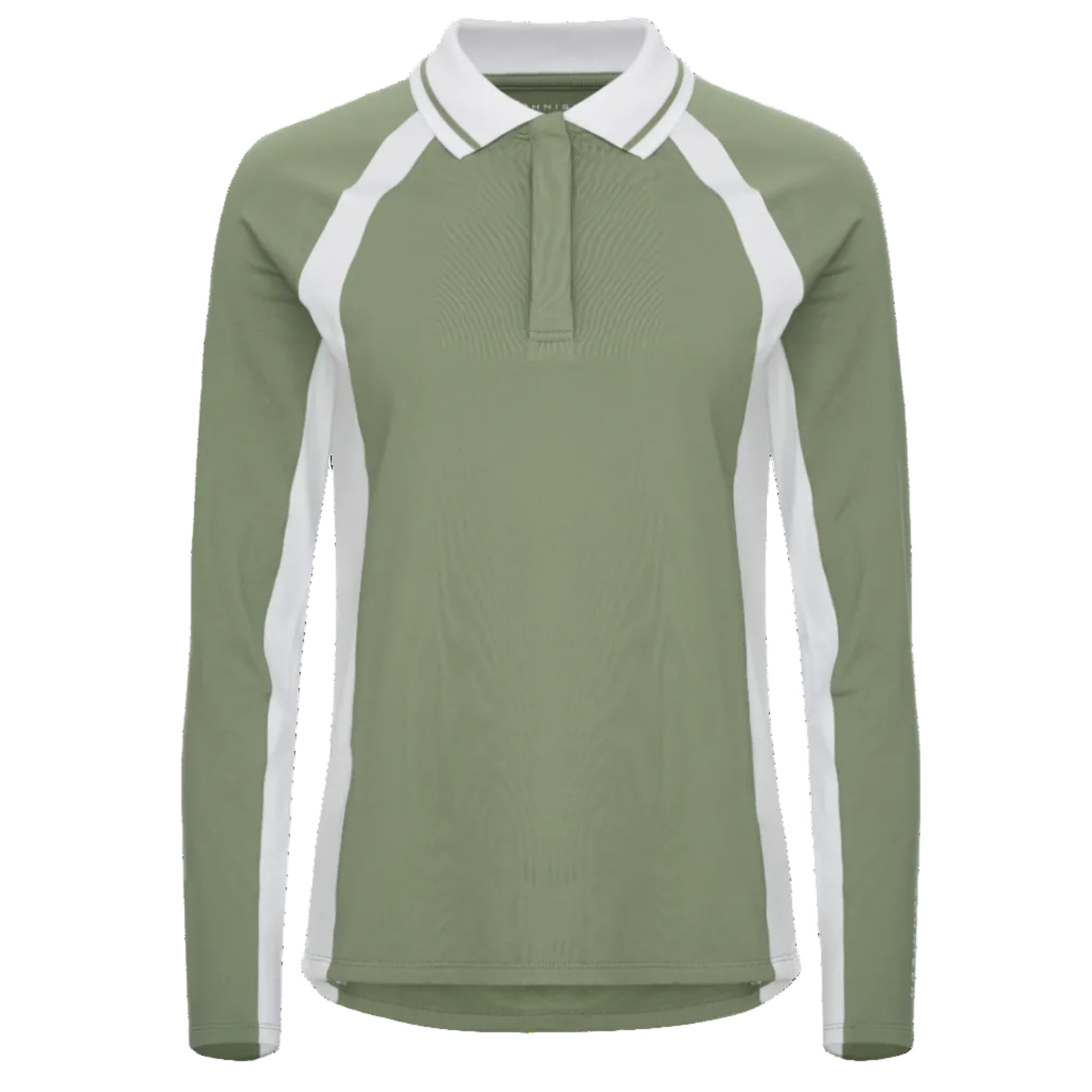 Rohnisch polo chaud femme manches longues sage green