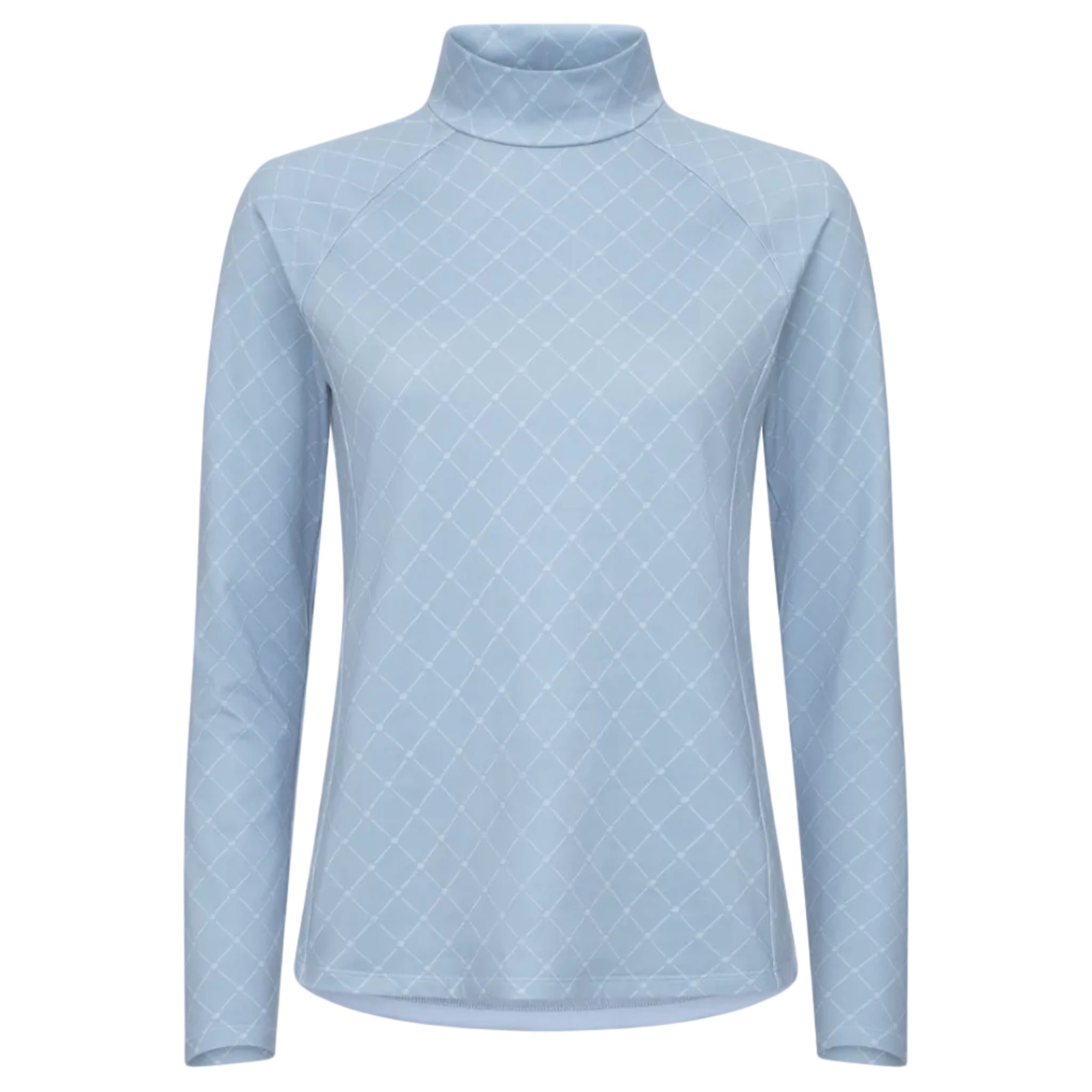 Rohnisch sous-couche de golf chaud femme collar top blue