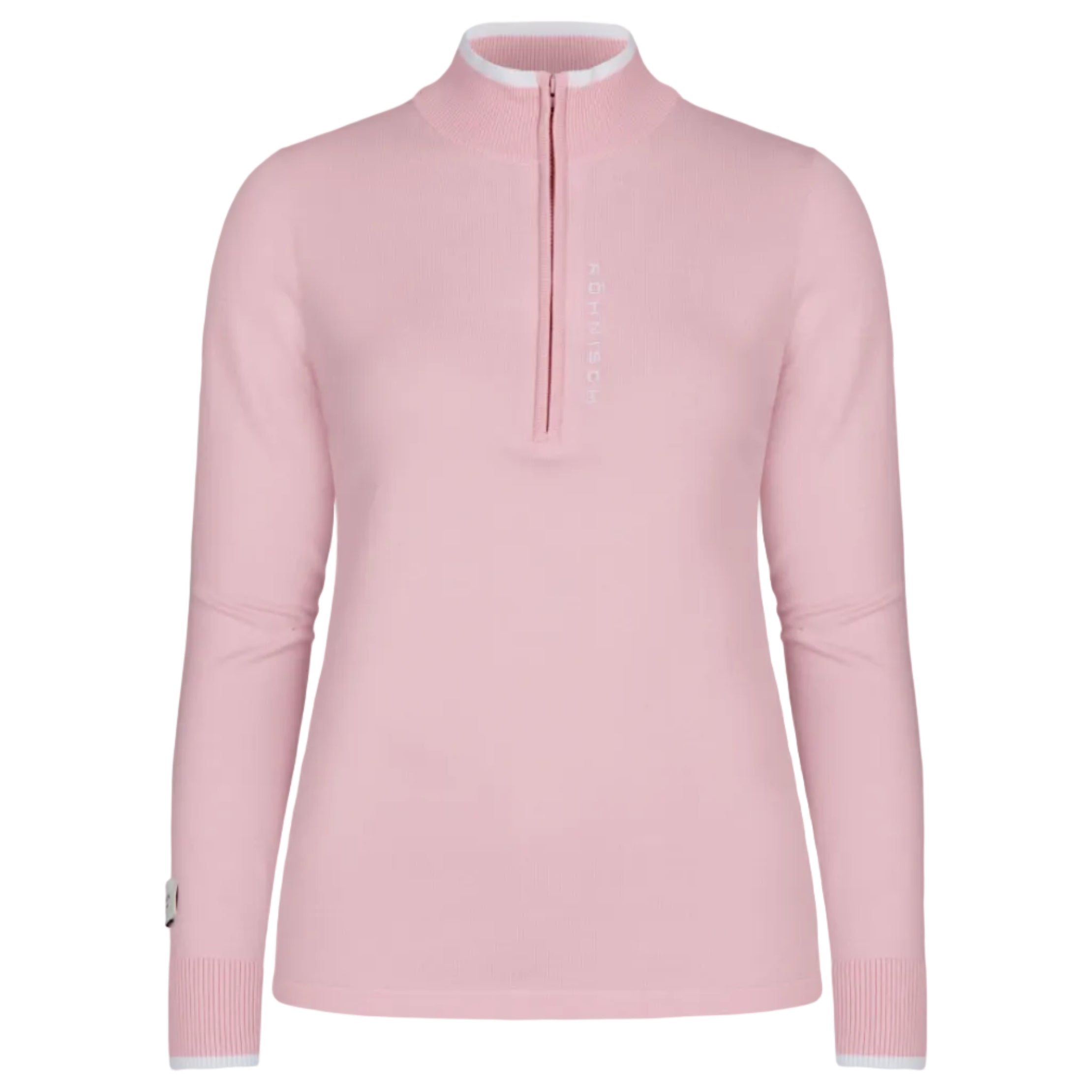 Röhnisch knitted half zip Orchid Pink