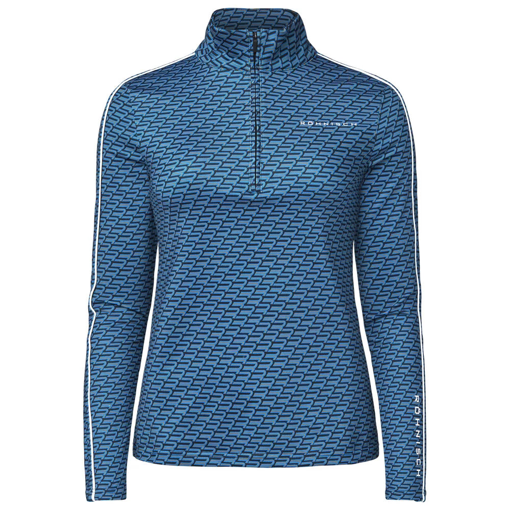 Rohnisch Jersey Medio Zip Amie retro navy