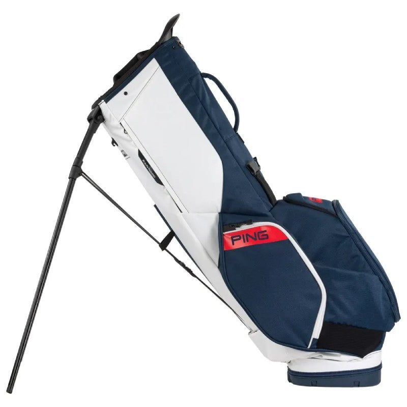 Ping sac trépied de golf Hoofer Bleu Blanc Rouge - GolfCenter.fr