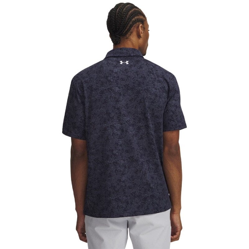 Under Armour Polo Homme Playoff 3.0 Imprimé Bleu Marine