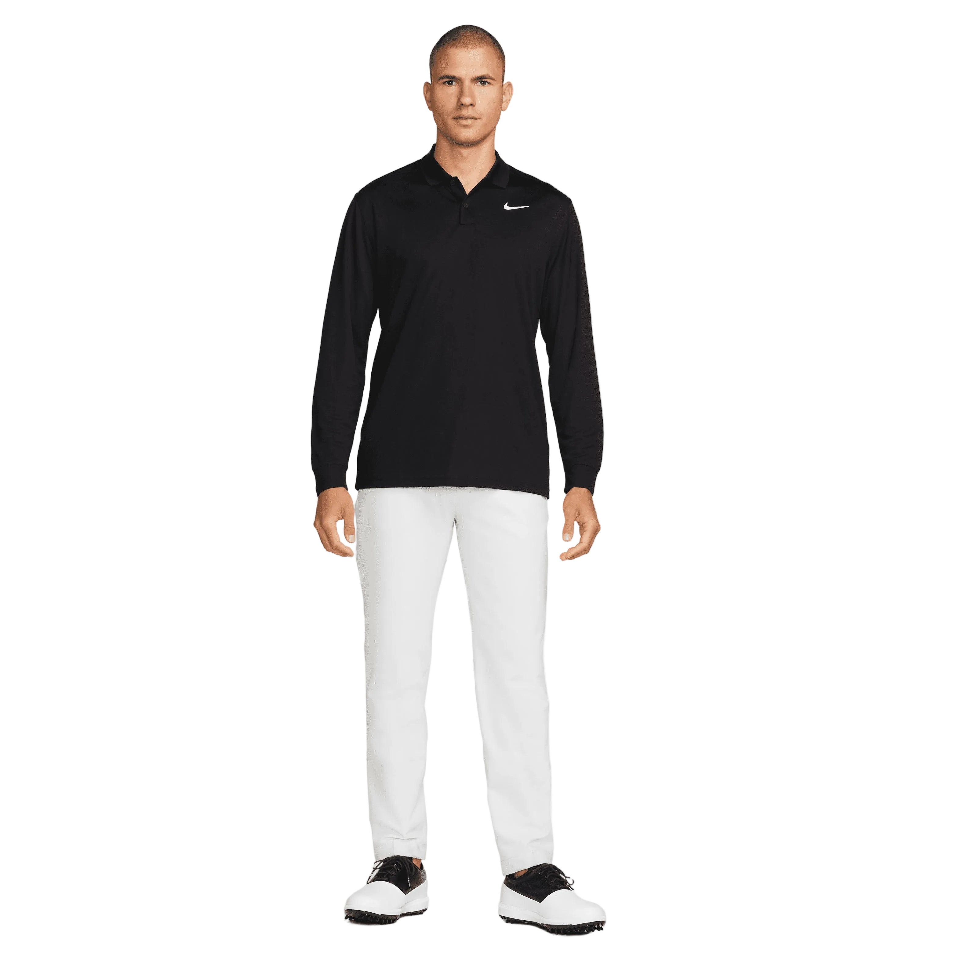Nike Polo Homme manche longue Noir