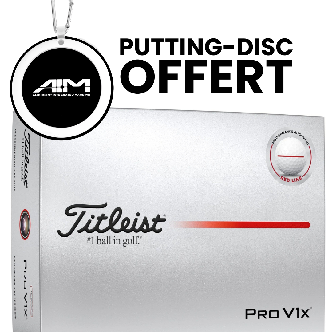 Alineación de rendimiento Titleist PRO V1X 2025 AIM (caja de 12)