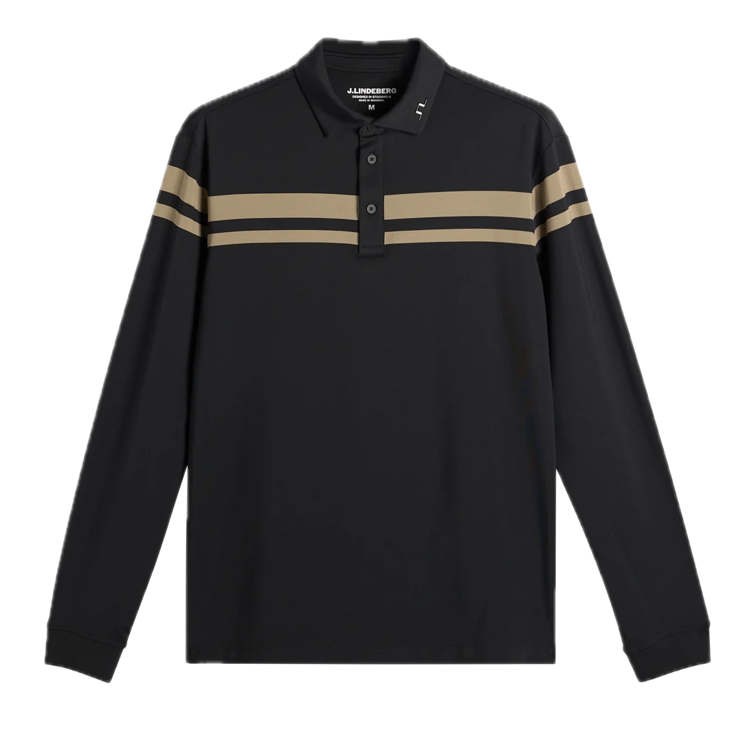 J.Lindeberg Polo Manches Longues Kenny Stripe - GolfCenter.fr
