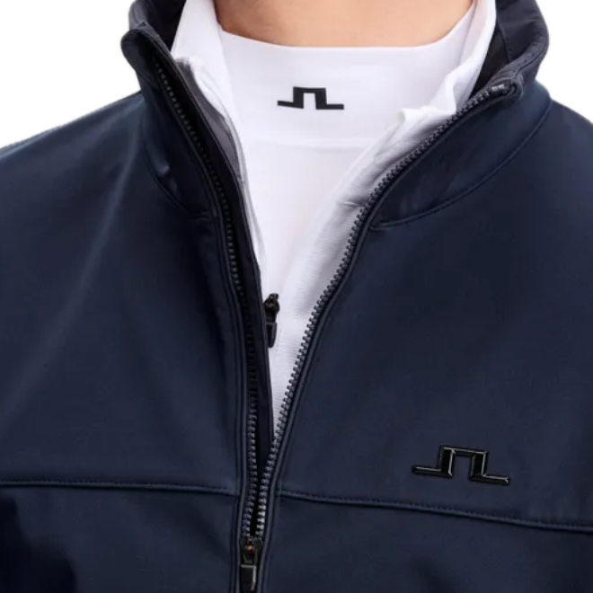 J.Lindeberg Veste Johnny Softshell Jacket Bleu Marine - GolfCenter.fr