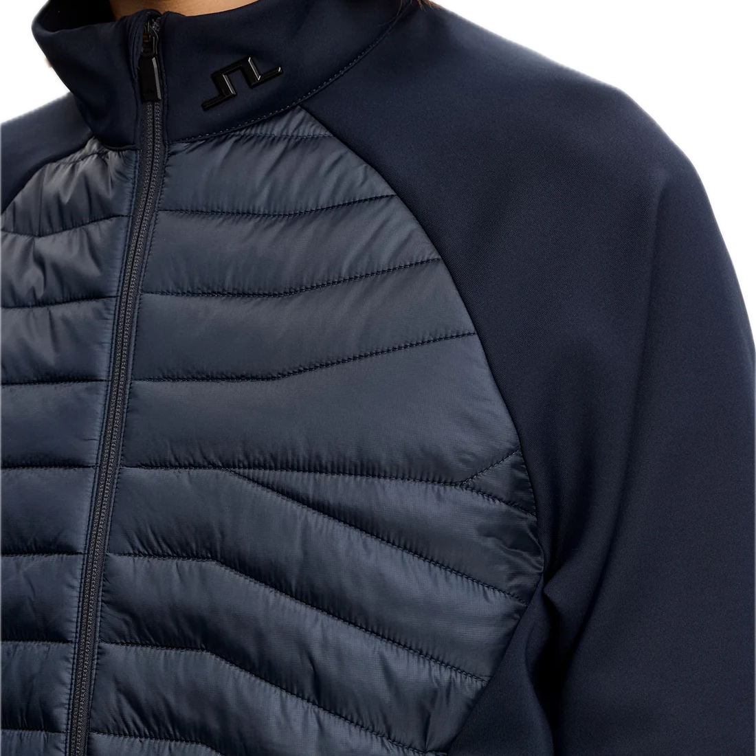 J.Lindeberg Veste Heyden Quilt Hybrid Jacket Bleu Marine - GolfCenter.fr