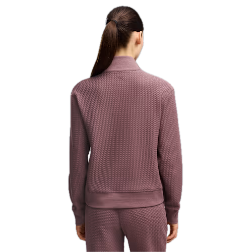 PUMA Veste Demi-Zip Boulder Femme Marron Cacao