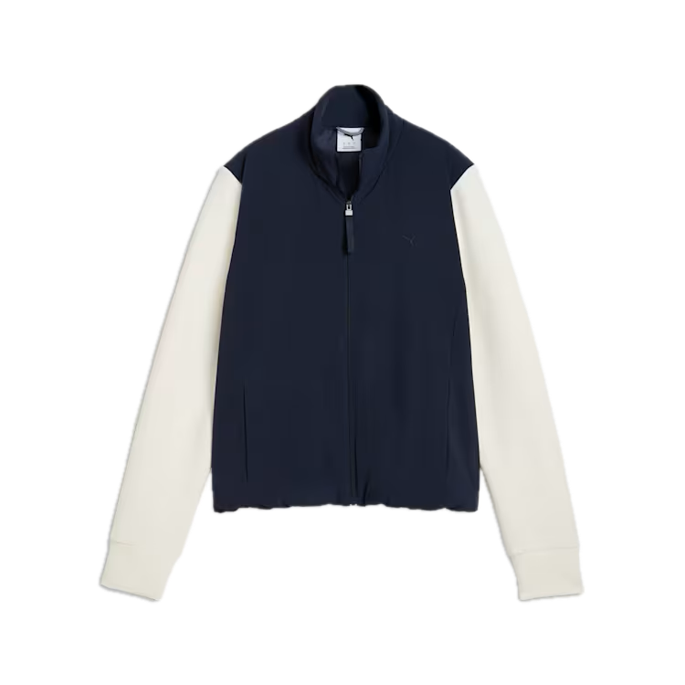 Puma Veste CLOUDSPUN Fleece Hybrid Femme Bleu Marine / Blanc Cassé
