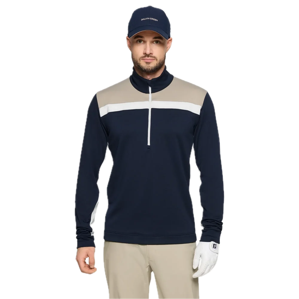 Galvin Green Pull Dean Sable / Marine / Blanc - GolfCenter.fr