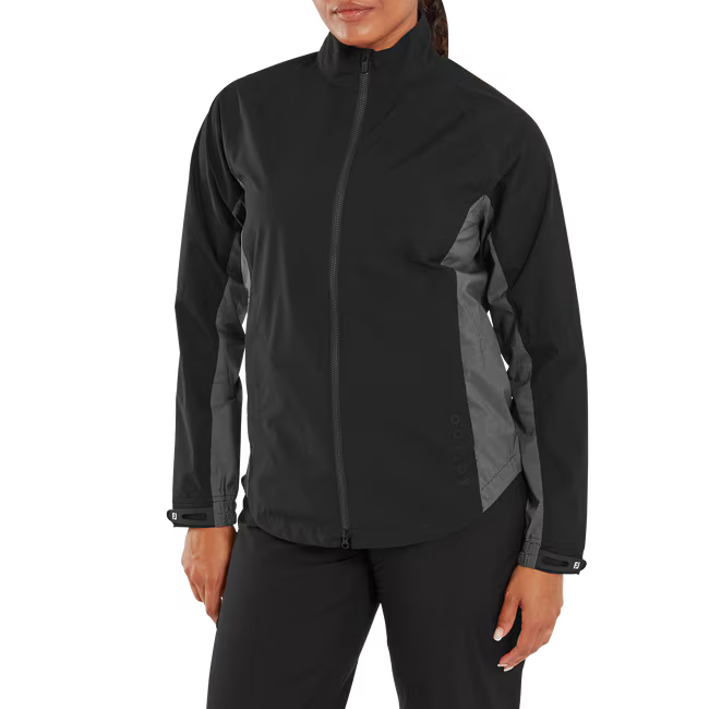 FootJoy Veste de pluie HydroLite X Femme Noir Blanc - GolfCenter.fr