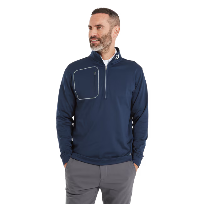 FootJoy Pullover Texturé ThermoSeries Marine - GolfCenter.fr