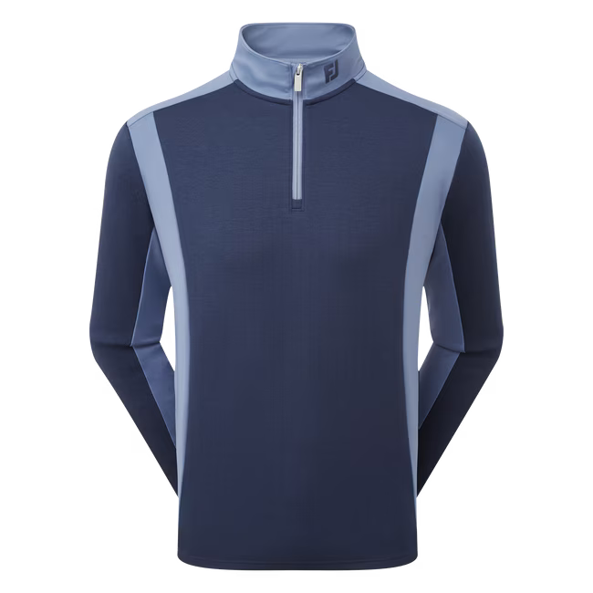 FootJoy Pullover Contrasté ThermoSeries Marine / Bleu Nuit - GolfCenter.fr