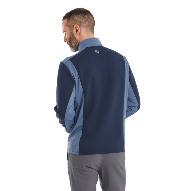 FootJoy Pullover Contrasté ThermoSeries Marine / Bleu Nuit - GolfCenter.fr