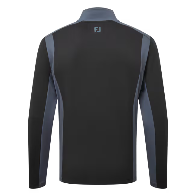FootJoy Pullover Contrasté ThermoSeries Noir / Gris Anthracite - GolfCenter.fr