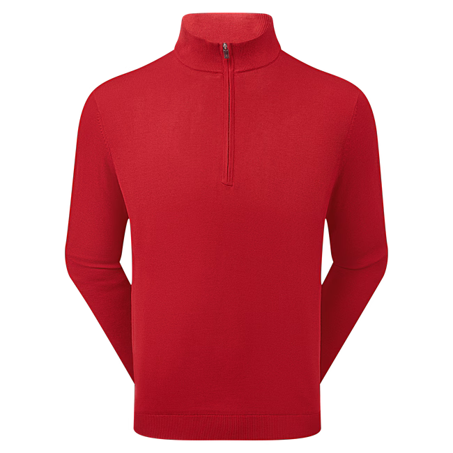 FootJoy Pullover drirelease 1/4 Zip Rouge - GolfCenter.fr