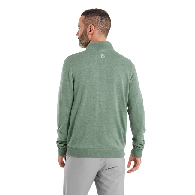 FootJoy Pullover drirelease 1/4 Zip Gris Lichen Chiné - GolfCenter.fr