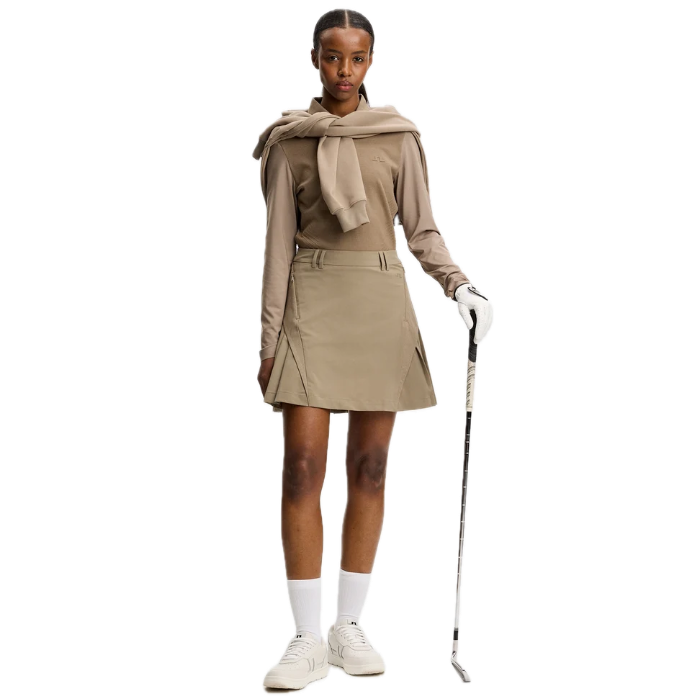 J.Lindeberg Polo Hybride Manches Longues Kailey Brindle - GolfCenter.fr