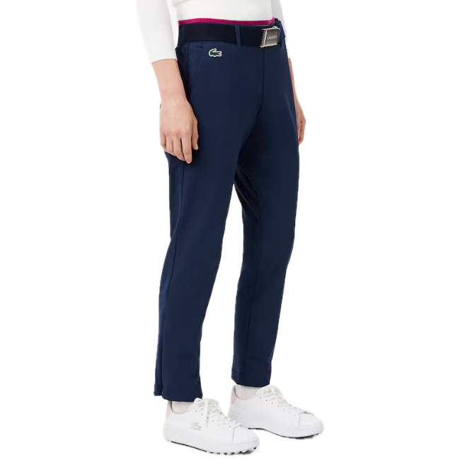 Lacoste Pantalon Golf Chaud extensible en twill Bleu Nuit