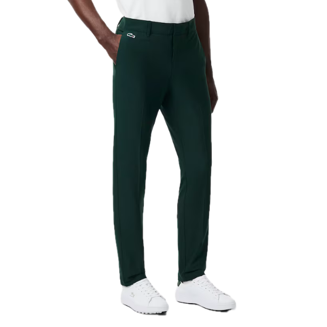 Lacoste Pantalon chino Golf slim fit Ultra Dry Vert Sinople