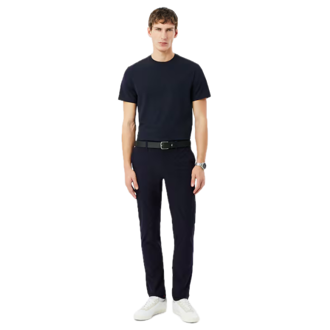 Lacoste Pantalon Commuter slim fit stretch Bleu Marine