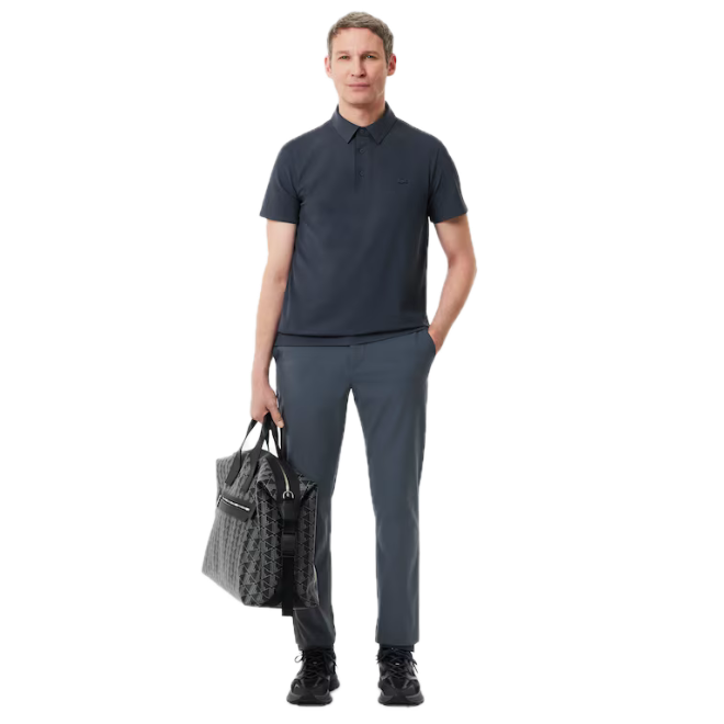 Lacoste Pantalon Commuter slim fit stretch Gris Foncé