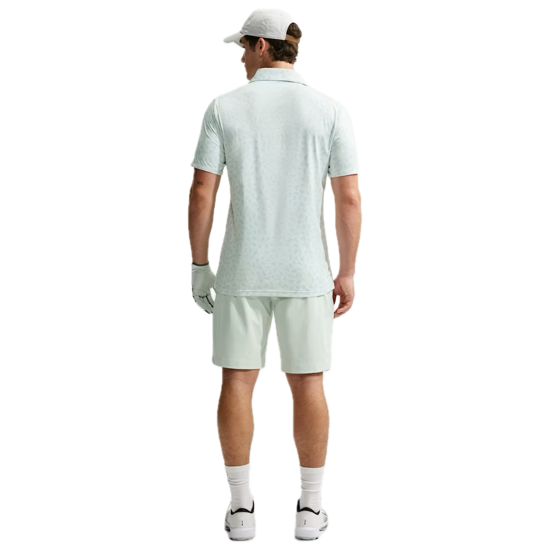 Nike Polo Par Dri-FIT Grass Print Blanc - GolfCenter.fr