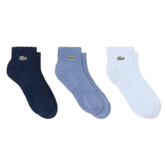 Lacoste Lot de 3 paires de chaussettes sport mi-hautes