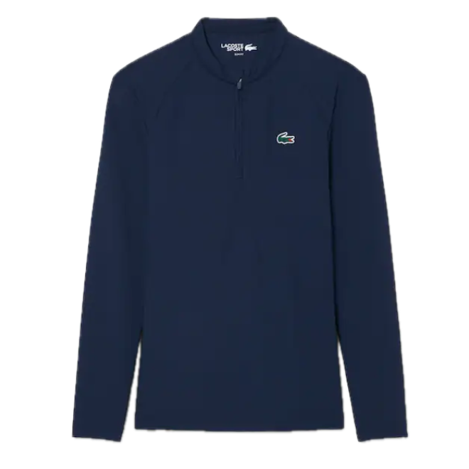 Lacoste Sweatshirt Golf mid-layer protection UV Femme Bleu Nuit