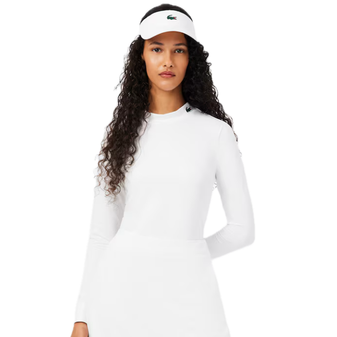 Lacoste Sous-couche Golf Ultra Dry stretch Femme Blanc