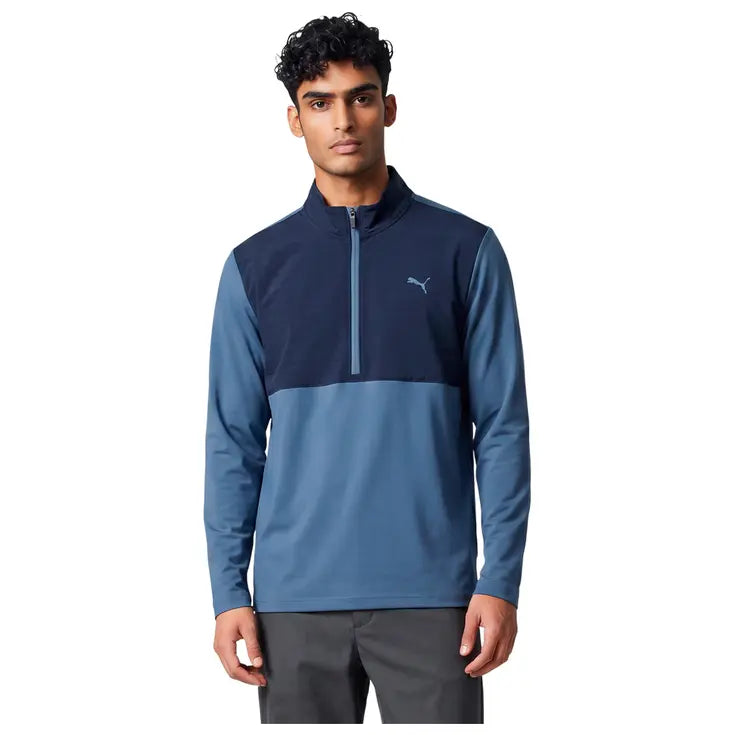 Puma Golf Pull 1/4 Zip CLOUDSPUN Tech Hybrid Bleu Marine
