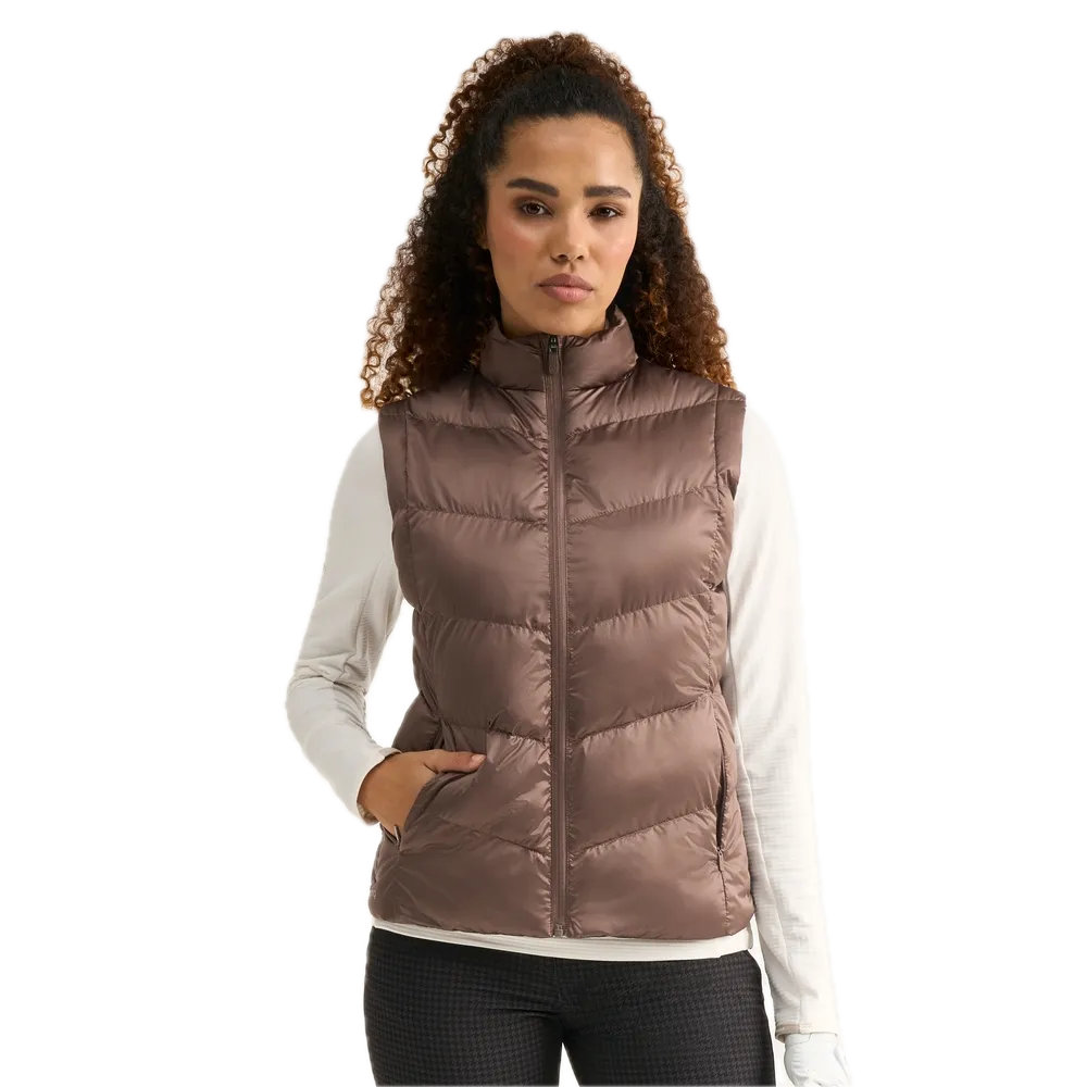 Ping Gilet sans manches matelassé Annalise Femme Café - GolfCenter.fr