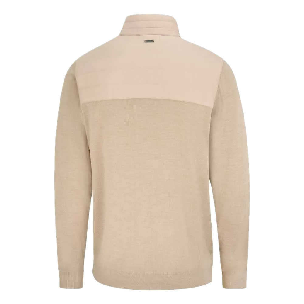 Ping Pull quart-zip Barnaby Beige Sable Chiné - GolfCenter.fr