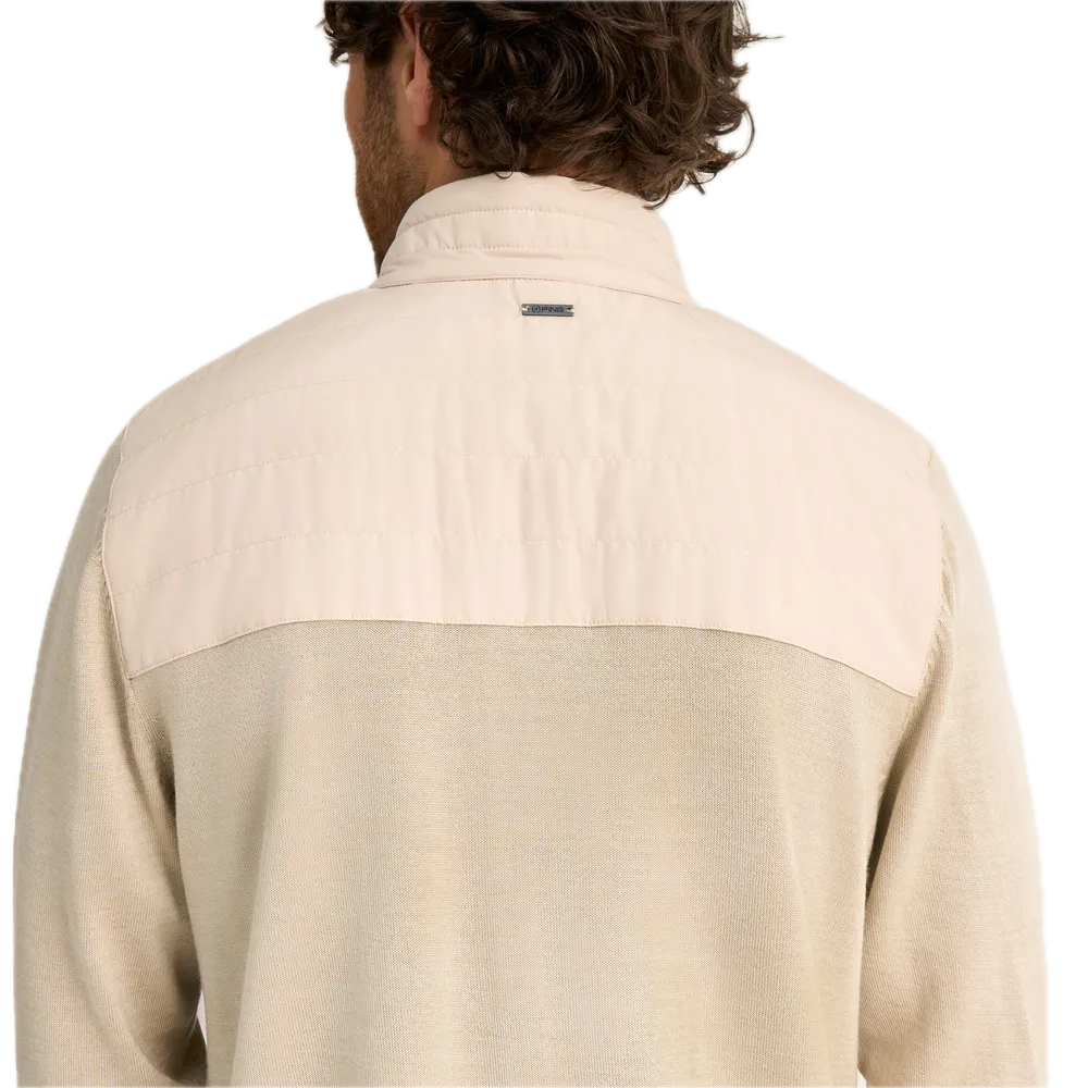 Ping Pull quart-zip Barnaby Beige Sable Chiné - GolfCenter.fr