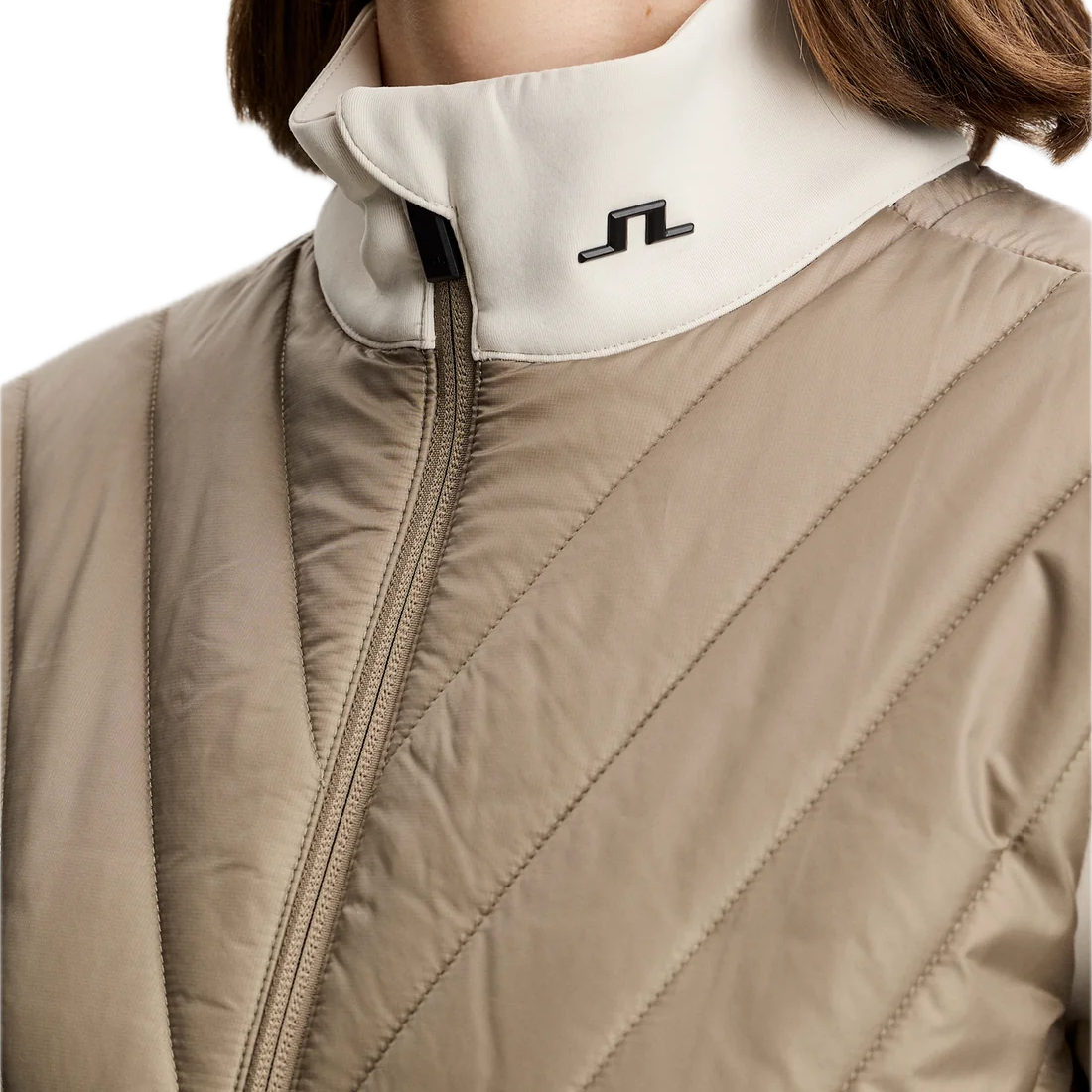 J.Lindeberg Veste Femme Holma Quilt Hybrid  Brindle - GolfCenter.fr