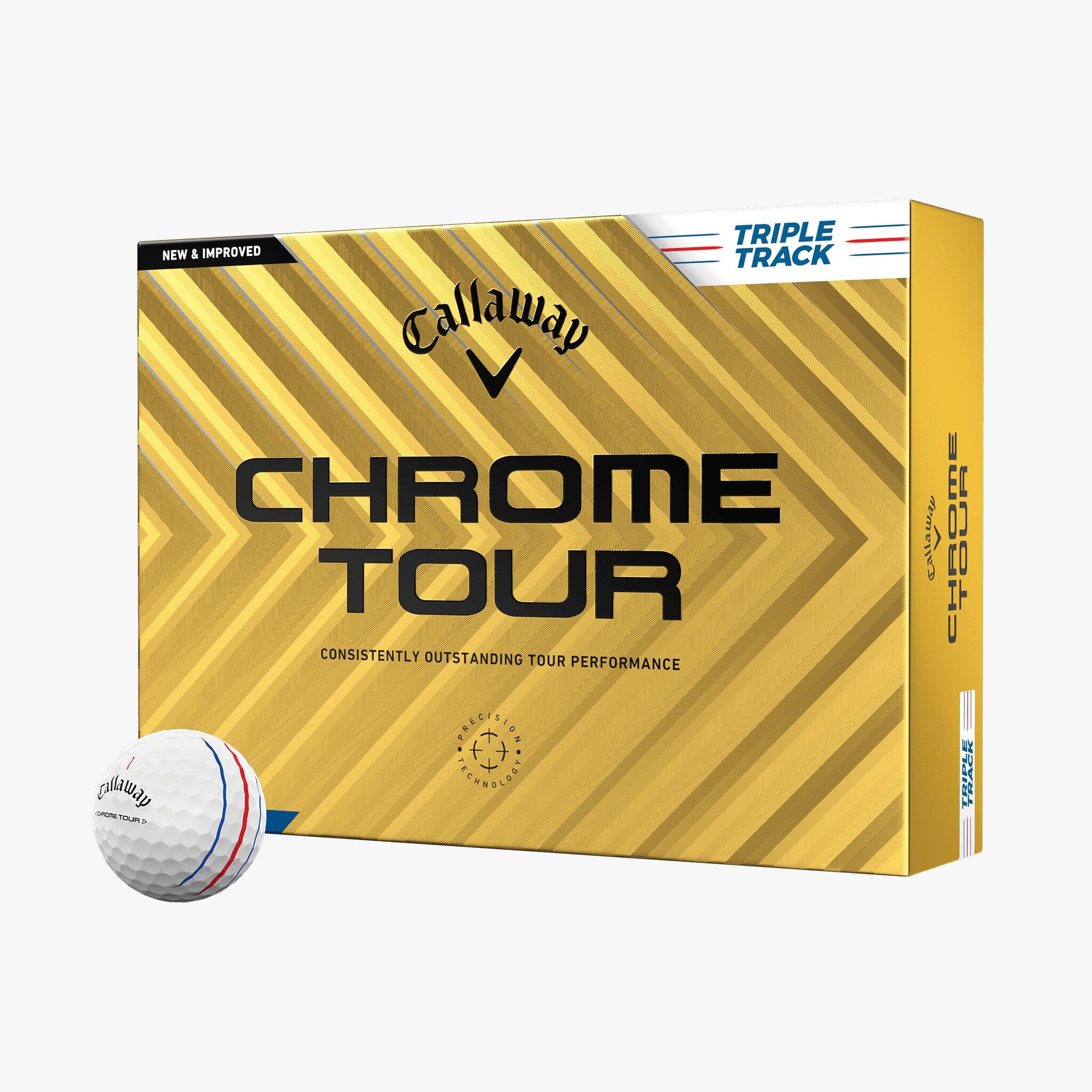 Callaway Balles Chrome Tour triple track 2024