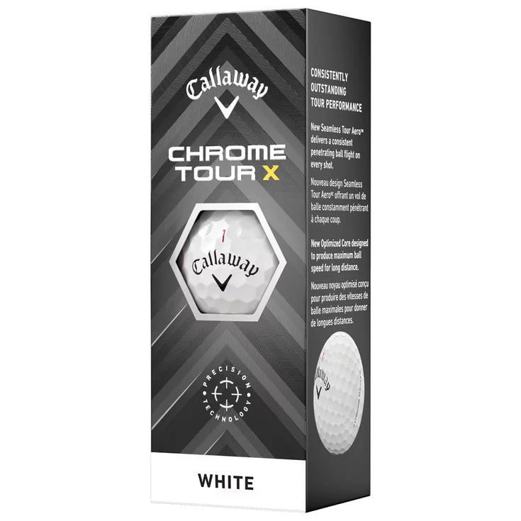 Callaway Balles Chrome Tour X 2024