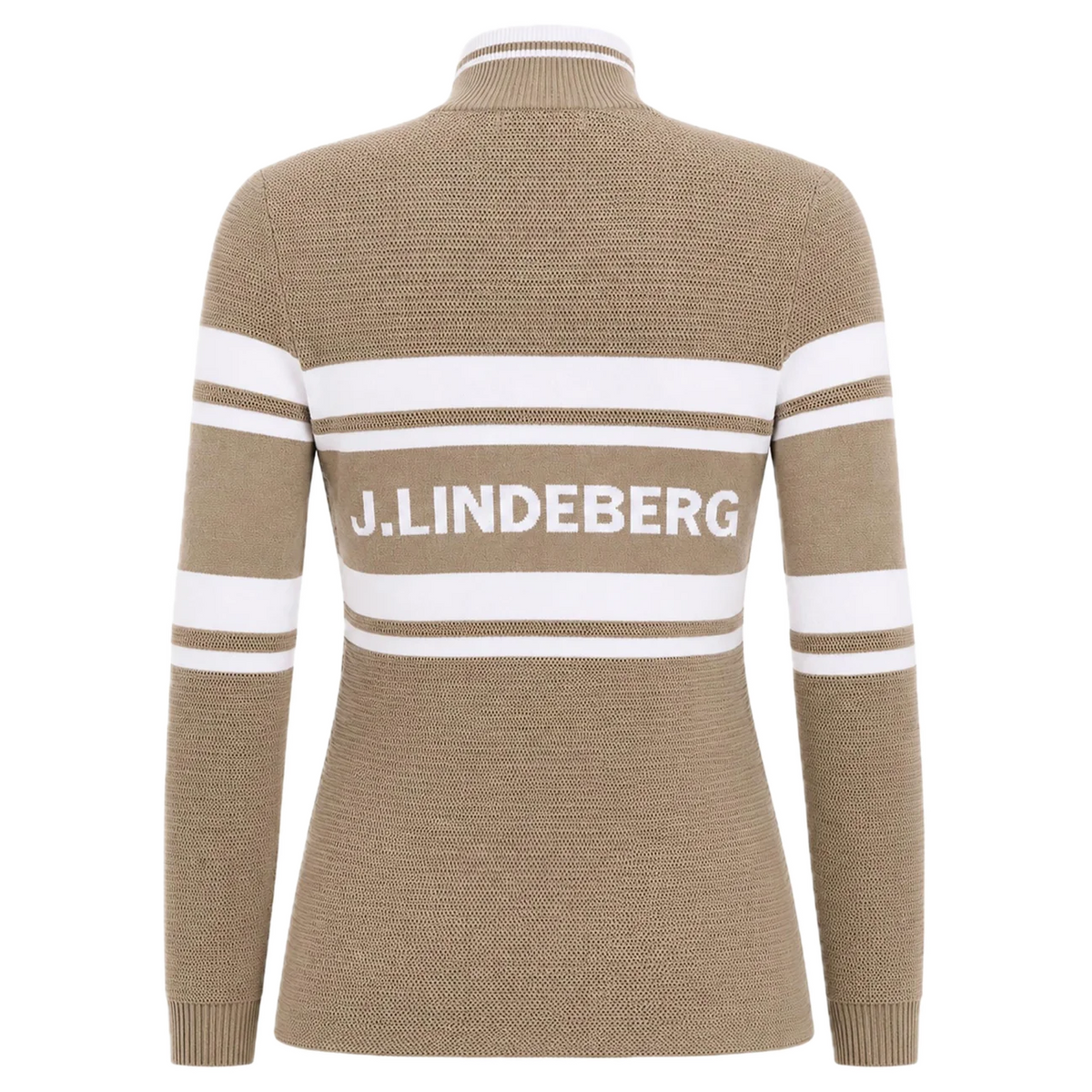 J.Lindeberg Pull Ariadne Knit Quarter Zip Brindle - GolfCenter.fr