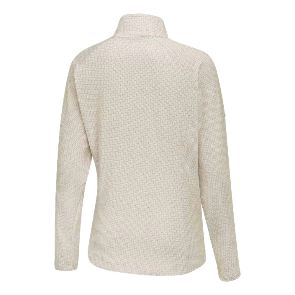 Ping Haut manches longues imprimé Jasmine Femme Blanc Cassé / Beige Sable - GolfCenter.fr