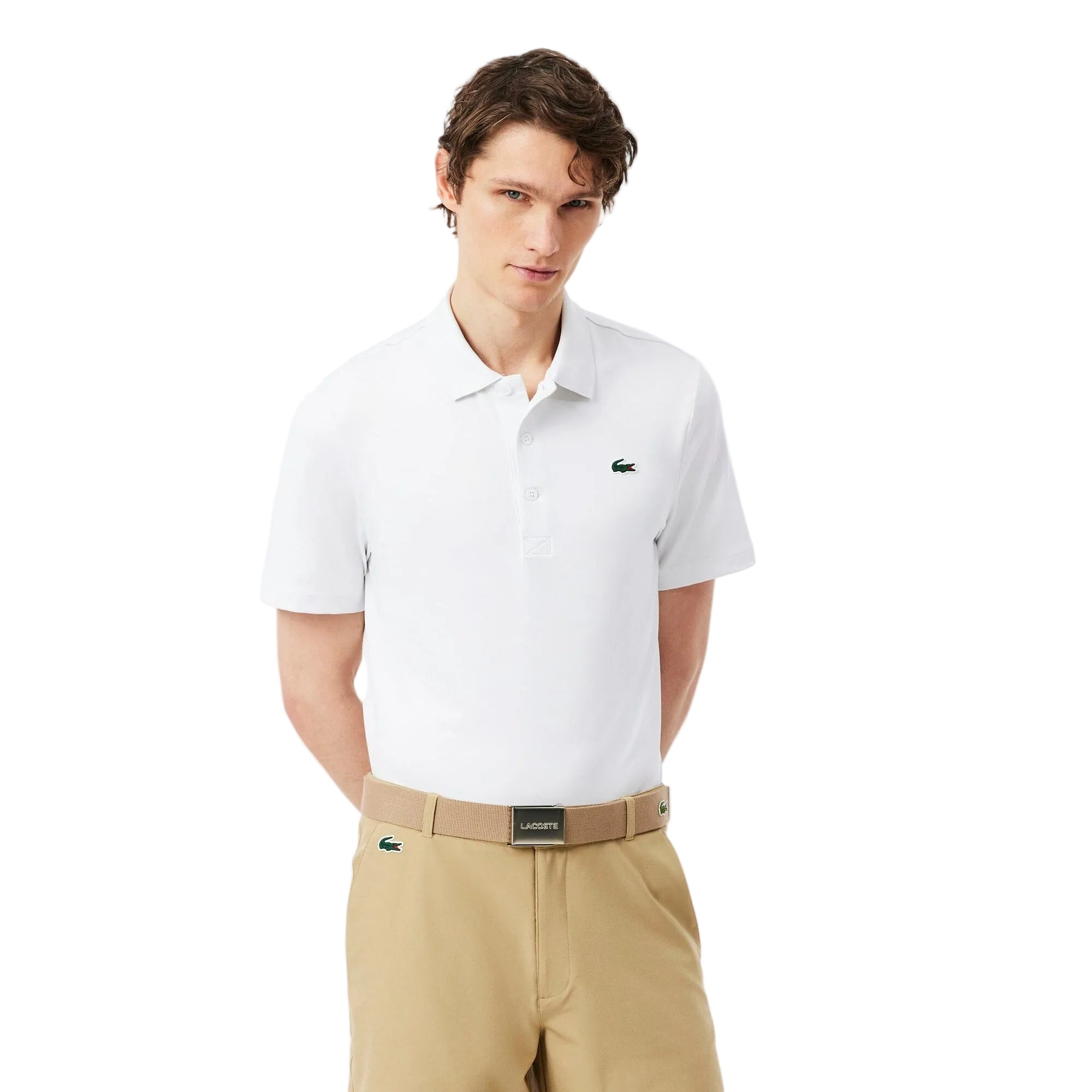 Lacoste Polo Golf Ultra Dry stretch Blanc