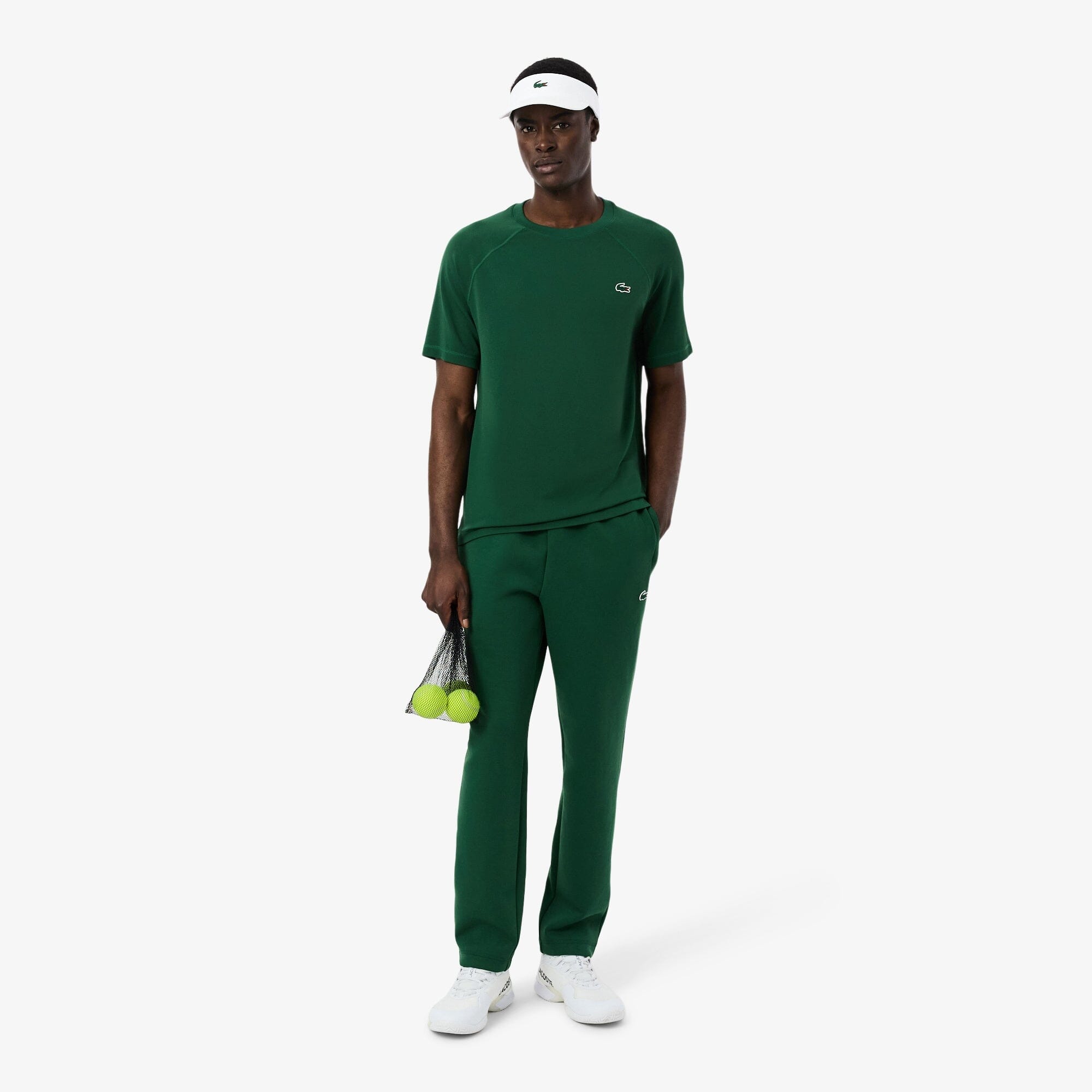 Lacoste Visière Sport taffetas diamanté Blanche