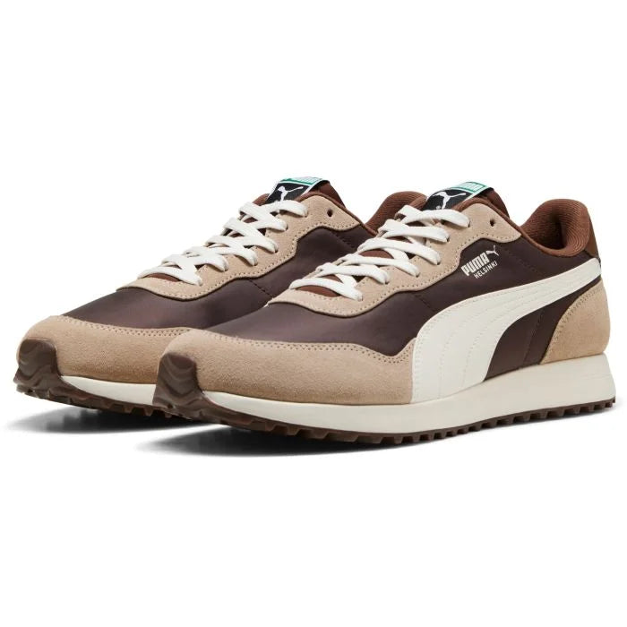 Puma  Chaussures de golf Helsinki G Fudge / Birch / Warm White - GolfCenter.fr