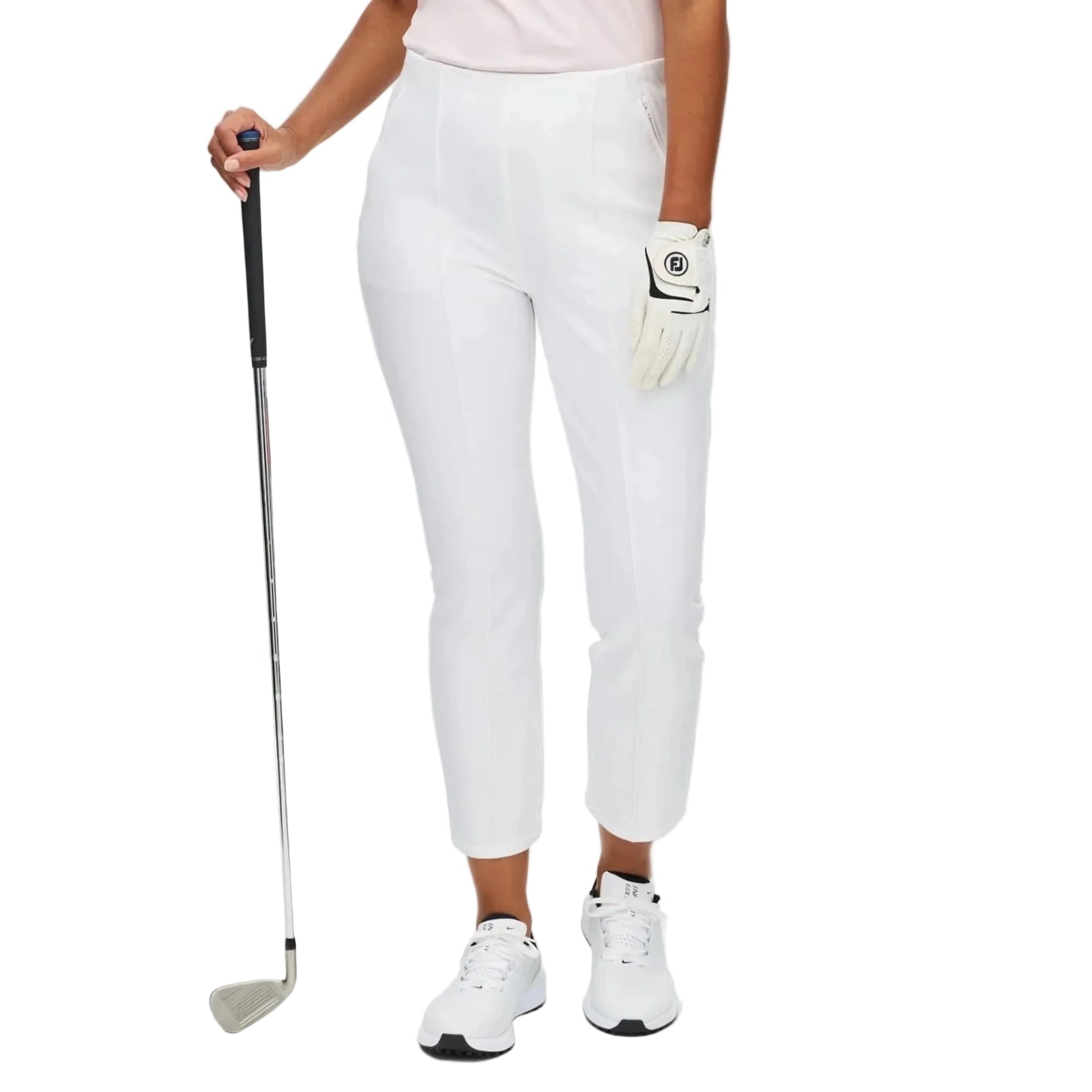 Rohnisch Pantalon Clubhouse Highwater Femme Blanc 2026