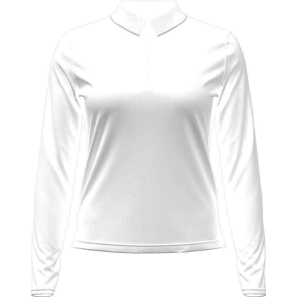 Under Armour Polo à Manche Longue Femme Drive Chill Blanc