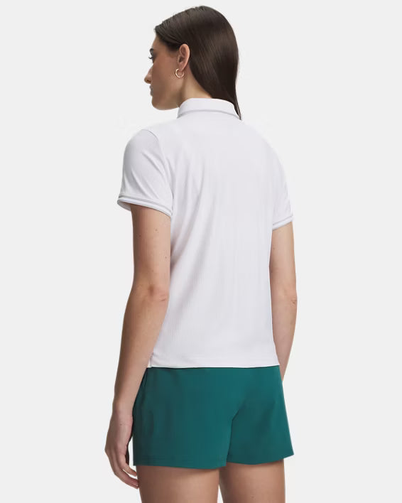 Under Armour Polo Femme Drive Chill Blanc