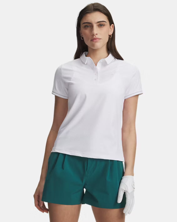 Under Armour Polo Femme Drive Chill Blanc